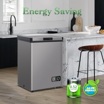 LifePlus 3.5 Cu Ft Super Quiet Chest Freezer