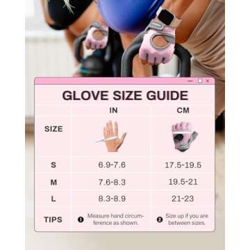 VINSGUIR Breathable Workout Gloves for Women, Weight Lifting Gloves for Gym, Cycling, Exercise, Fitness and Training, with Excellent Grip and Cushion Pads