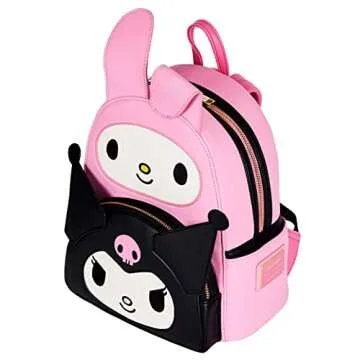 Loungefly Hello Kitty My Melody Double Pocket Shoulder Bag