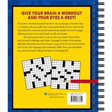 Brain Games - Crossword Puzzles - Large Print for Easy Solving
