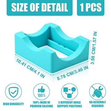 Small Silicone Cup Cradle for Crafting with Built-in Slot and Squeegee