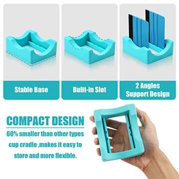 Compact Silicone Cup Cradle for Crafting and Decals