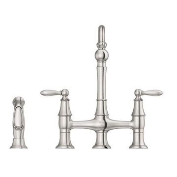 Pfister Courant Kitchen Faucet with Side Sprayer - Stainless Steel