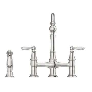 Pfister Courant Kitchen Faucet with Side Sprayer - Stainless Steel