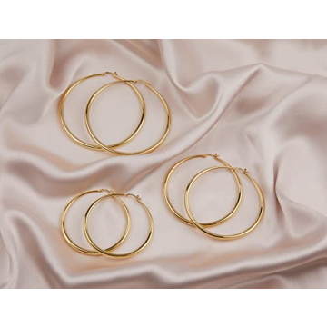 Shop Durable MILLA 14K Gold Hoop Earrings for Women