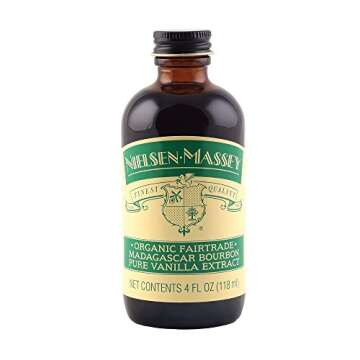 Nielsen-Massey Organic Fairtrade Madagascar Bourbon Pure Vanilla Extract,4 ounces (packaging may vary)