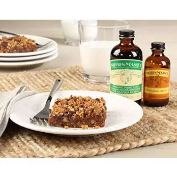 Nielsen-Massey Organic Fairtrade Madagascar Bourbon Pure Vanilla Extract,4 ounces (packaging may vary)