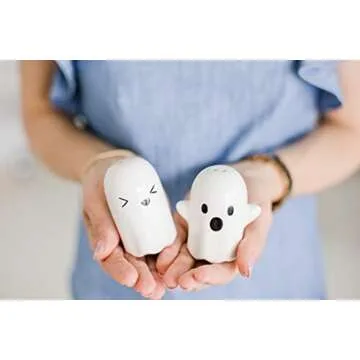 Pearhead Ghost Salt & Pepper Shakers, Pepper Shakers, Halloween Décor For The Kitchen, Must Have Fall Décor, Salt & Pepper Shaker For Halloween