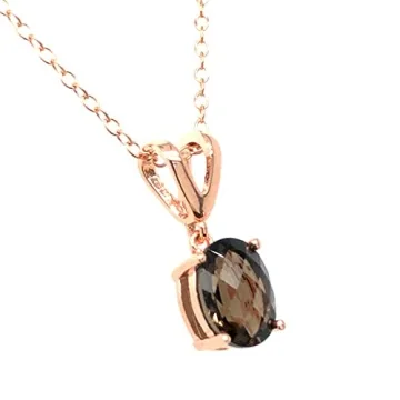 Le Vian Brown Smoky Quartz Pendant in 14k Rose Gold