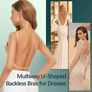 Multiway Low Back Bras Deep V Plunge for Women