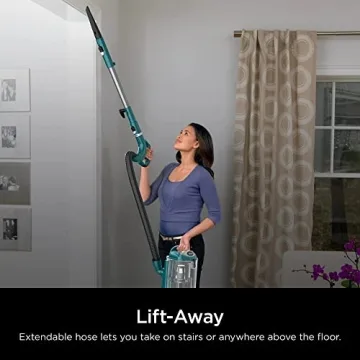 Shark CU512 Lift-Away XL Upright Vacuum with Crevice Tool, Teal (Renewed)