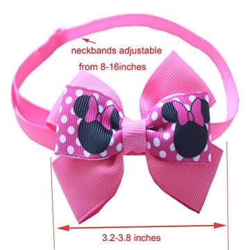 yagopet 10pcs Hot Pet Dog Bow tie Mix Gilrs Colors Cat Dog Bowtie neckties Adjustable Pet Pet Collars Dog Grooming Products Dog Accessories