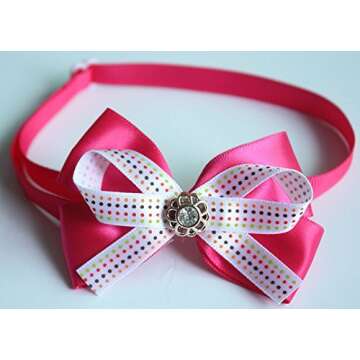 yagopet 10pcs Hot Pet Dog Bow tie Mix Gilrs Colors Cat Dog Bowtie neckties Adjustable Pet Pet Collars Dog Grooming Products Dog Accessories