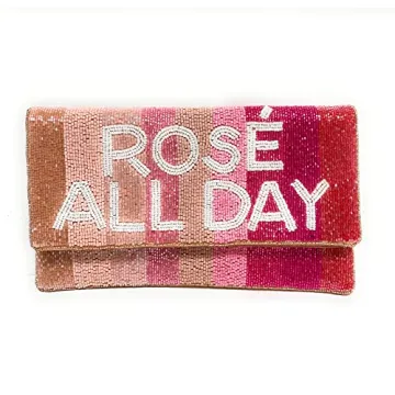 Twine and Love Rose All Day Clutch Purse, Beaded Clutch Purse, Bride Gift For Bride, Bride Gifts, Br...