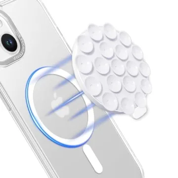 LvShuLiangPin Silicone Suction Cup Phone Mount (White) - Ultimate Hands-Free Solution for Selfies an...