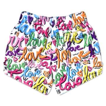Soft Plush Shorts for Girls - Live Brightly Collection