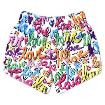 Soft Plush Shorts for Girls - Live Brightly Collection