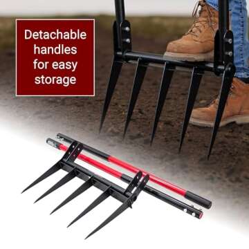 Bully Tools 92627 Broad Fork with Fiber Glass Handle