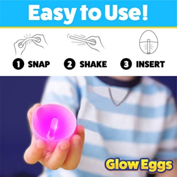 PartySticks Glow Easter Eggs & Mini Glow Sticks 96pcs