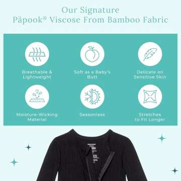 Posh Peanut Baby Boy Footie Pajamas - Soft Bamboo 2-Way Zipper