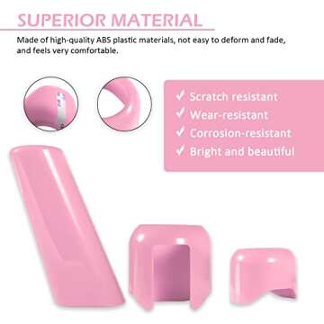 USSKYBOY Center Handbrake Brake Gear Shift 4WD Trim Cover Interior Accessories for 2018+ Jeep Wrangler JL JLU Sahara, Freedom, Rubicon, Unlimited for Jeep Gladiator JT (Pink)