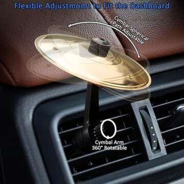 2025 New Car Cymbal Air Vent Crash Cymbal for Drumming Fun