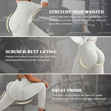 MOHUACHI Scrunch Butt Lifting Leggings for Women