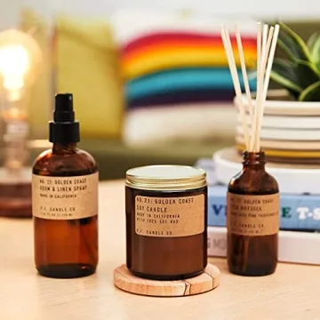 P.F. Candle Co. Golden Coast Reed Diffuser - Nature-Inspired Scent