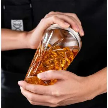 Premium Crystal Glass Cocktail Shaker Set for Home Bars