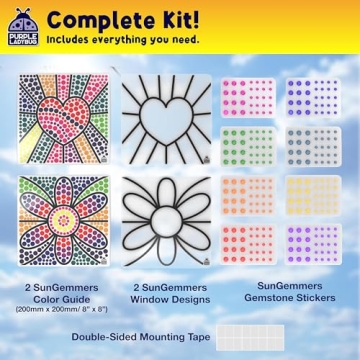 SunGemmers Window Art Kit - Fun Crafts for Kids 4-12