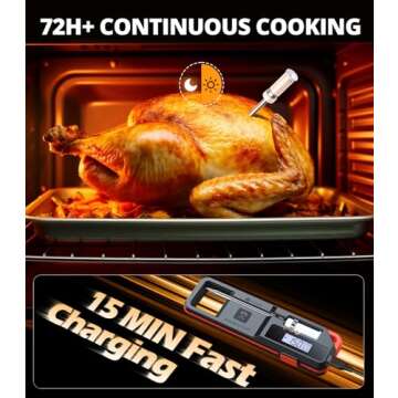 Vicseed Wireless Meat Thermometer - High Accuracy & Dual Alerts