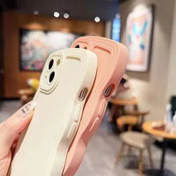 Aitipy iPhone 13 Pro Cute Curly Wave Case for Women