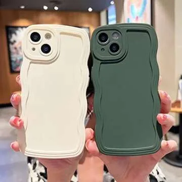 Aitipy iPhone 13 Pro Cute Curly Wave Case for Women