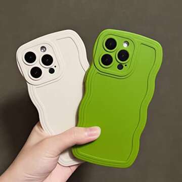 Aitipy iPhone 13 Pro Cute Curly Wave Case for Women