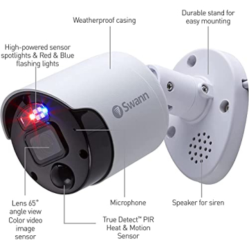 Swann 12MP Security Camera System with 16 IP Cameras