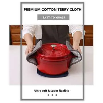 Joyhalo 4 Pack Pot Holders for Kitchen Clearance, Hot Pads for Kitchen, Countertops, Oven Pot Holders Bulk, Potholders Sets for Kitchens Heat Resistant, Grey