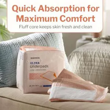 McKesson Ultra Disposable Bed Pads for All Ages 30x36