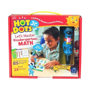 Educational Insights Hot Dots Jr. Let’s Master Kindergarten Math Set, Homeschool & School Math Wor...