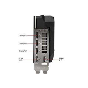 ASUS ROG STRIX NVIDIA GeForce RTX 3080 OC Edition Gaming Graphics Card (PCIe 4.0, 10GB GDDR6X, HDMI 2.1, DisplayPort 1.4a, Axial-Tech Fan Design, 2.9-Slot, Super Alloy Power II, GPU Tweak II)