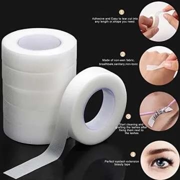 JASSINS Eyelash Tape for Perfect Extensions, 6 Rolls