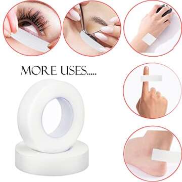 JASSINS Eyelash Tape for Perfect Extensions, 6 Rolls