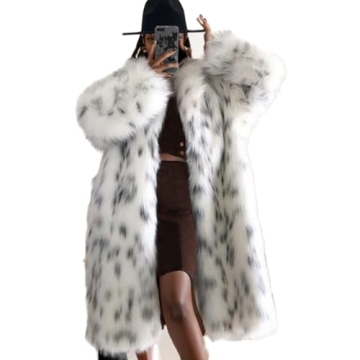 Tinhulf Faux Fur Winter Long Soft Coat: Stylish and Warm Outerwear