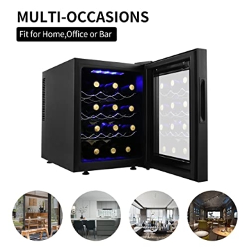 Compact 12 Bottle Wine Cooler with Touch Screen Control