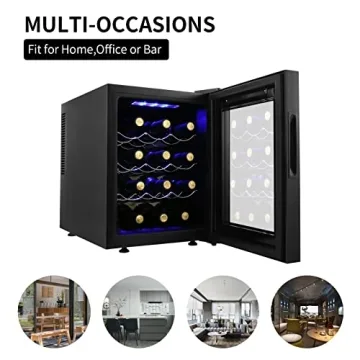 Compact 12 Bottle Wine Cooler with Touch Screen Control