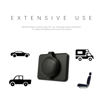 RV USB Outlet DAMAVO YM1236 Dual Port Charger for Cars