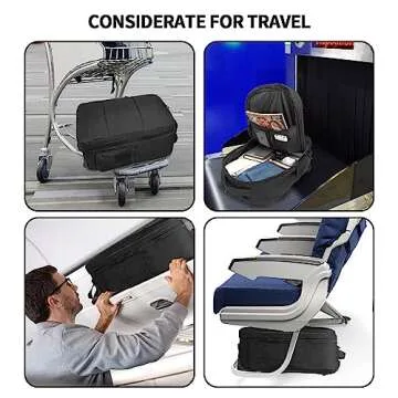 Rolling Backpack,Travel Backpack with Wheels Roller Backpack Wheeled Laptop Backpack Business Backpack Carry on Backpack Flight Approved Fits 17 inch Laptop Backpack with Wheels for Women Men-Black