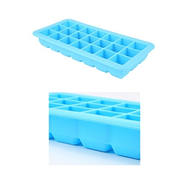 Mirenlife Silicone Ice Cube Trays with Lids, Set of 2