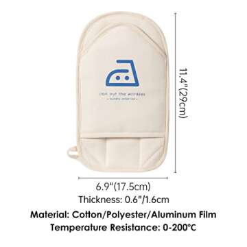 SHIMOYAMA Garment Steamer Glove, 1 Pack, Ironing Glove, Large Anti Steam Glove, Heat Resistant Mitt, Garment Steamer Accessories for Clothes