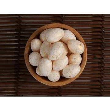 One Holiday Way Set of 25 Miniature 1.4-inch Marbled Gold Gilded Ivory White Easter Eggs – Elegant Decorative Golden Bowl, Vase or Basket Filler Springtime Decoration – Spring Home Decor Accent