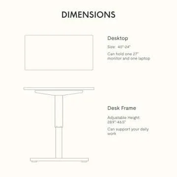 Stylish Electric Adjustable Standing Desk for Home Office